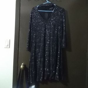 Black sparkle dress